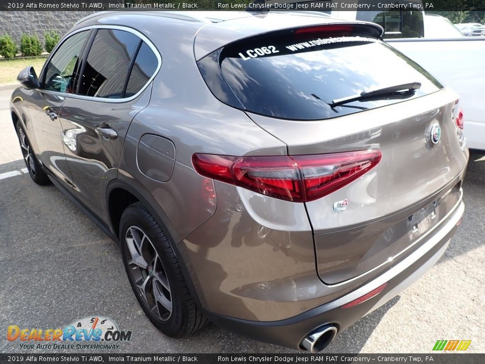 2019 Alfa Romeo Stelvio Ti AWD Imola Titanium Metallic / Black Photo #4