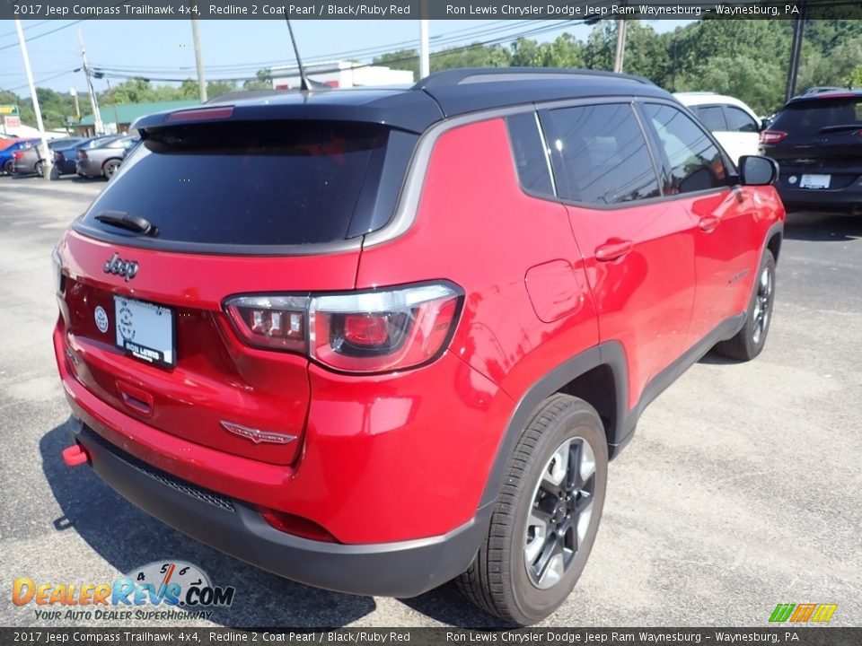 2017 Jeep Compass Trailhawk 4x4 Redline 2 Coat Pearl / Black/Ruby Red Photo #6