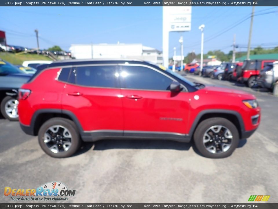 2017 Jeep Compass Trailhawk 4x4 Redline 2 Coat Pearl / Black/Ruby Red Photo #7
