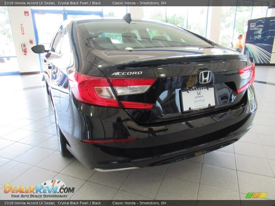 2018 Honda Accord LX Sedan Crystal Black Pearl / Black Photo #3