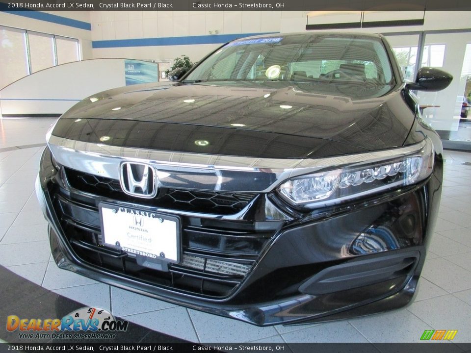 2018 Honda Accord LX Sedan Crystal Black Pearl / Black Photo #7