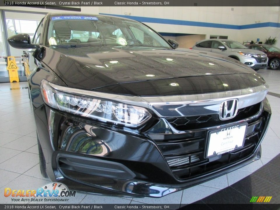 2018 Honda Accord LX Sedan Crystal Black Pearl / Black Photo #12