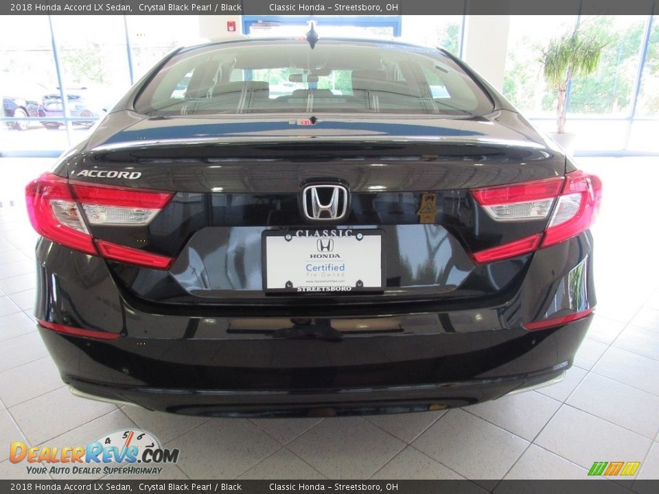 2018 Honda Accord LX Sedan Crystal Black Pearl / Black Photo #14