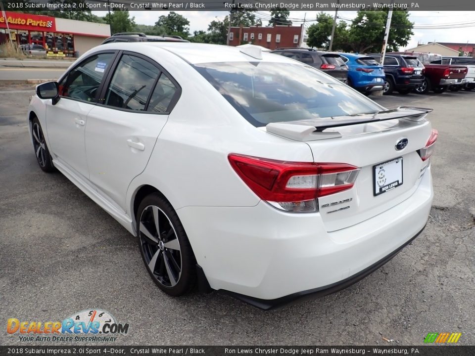 2018 Subaru Impreza 2.0i Sport 4-Door Crystal White Pearl / Black Photo #4