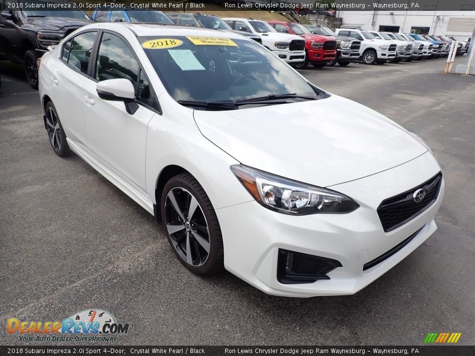 Crystal White Pearl 2018 Subaru Impreza 2.0i Sport 4-Door Photo #8