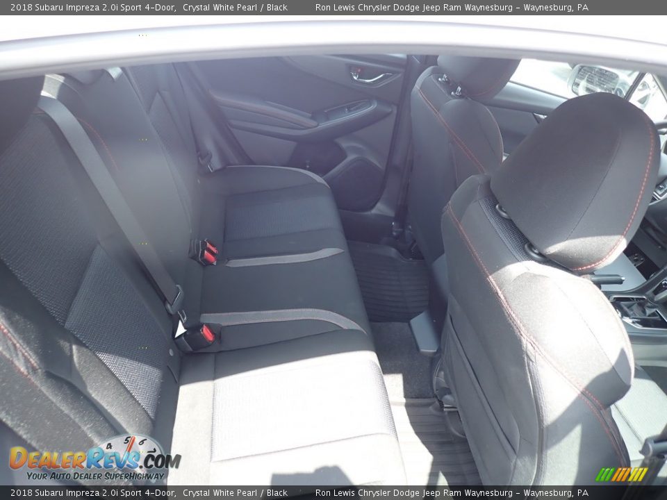 2018 Subaru Impreza 2.0i Sport 4-Door Crystal White Pearl / Black Photo #12