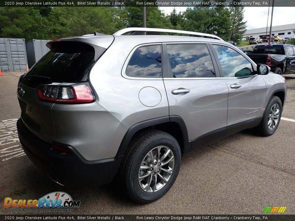 2020 Jeep Cherokee Latitude Plus 4x4 Billet Silver Metallic / Black Photo #5