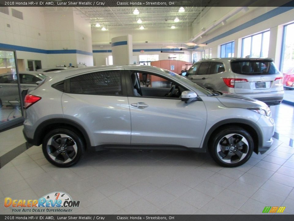 2018 Honda HR-V EX AWD Lunar Silver Metallic / Gray Photo #5