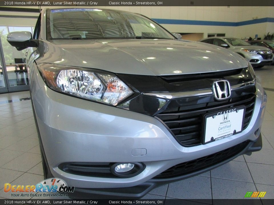 2018 Honda HR-V EX AWD Lunar Silver Metallic / Gray Photo #12