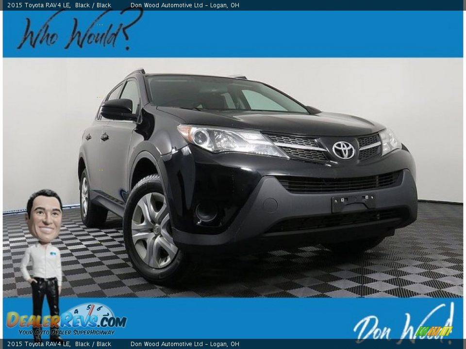 2015 Toyota RAV4 LE Black / Black Photo #1