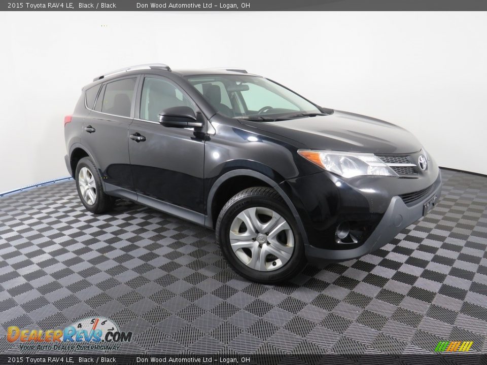 2015 Toyota RAV4 LE Black / Black Photo #3