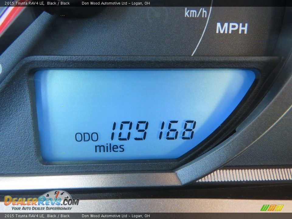2015 Toyota RAV4 LE Black / Black Photo #21