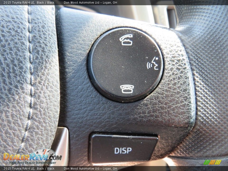 2015 Toyota RAV4 LE Black / Black Photo #25