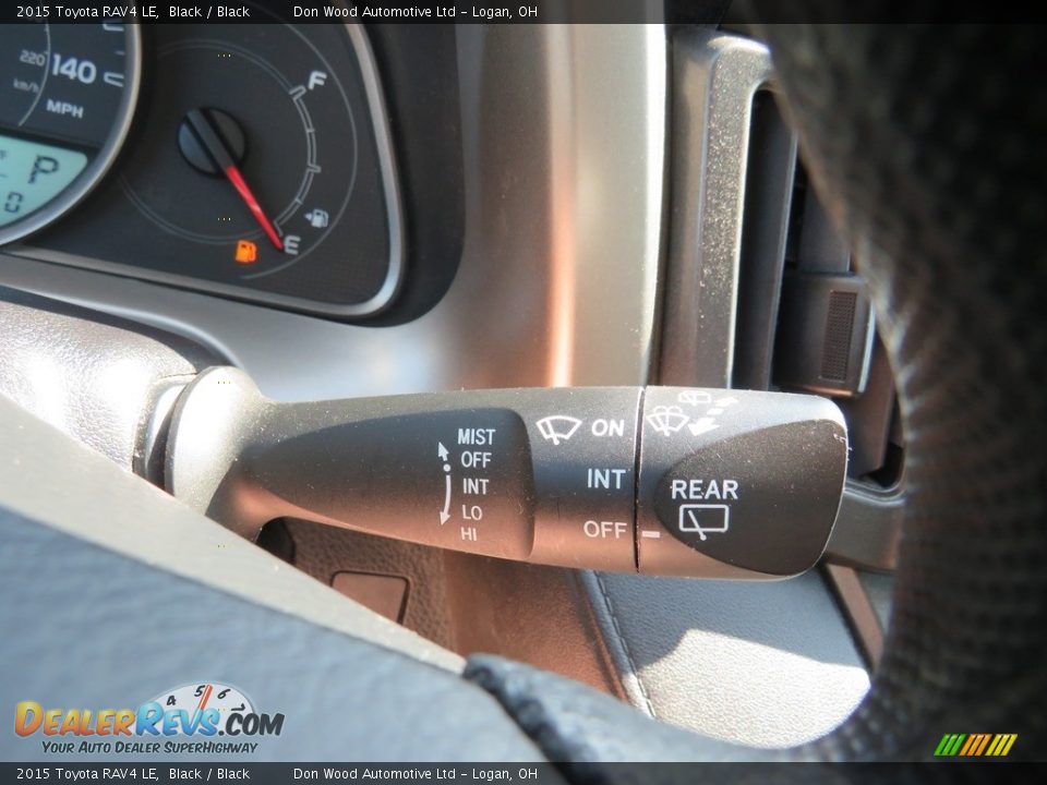 2015 Toyota RAV4 LE Black / Black Photo #26