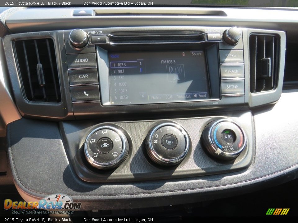 2015 Toyota RAV4 LE Black / Black Photo #27