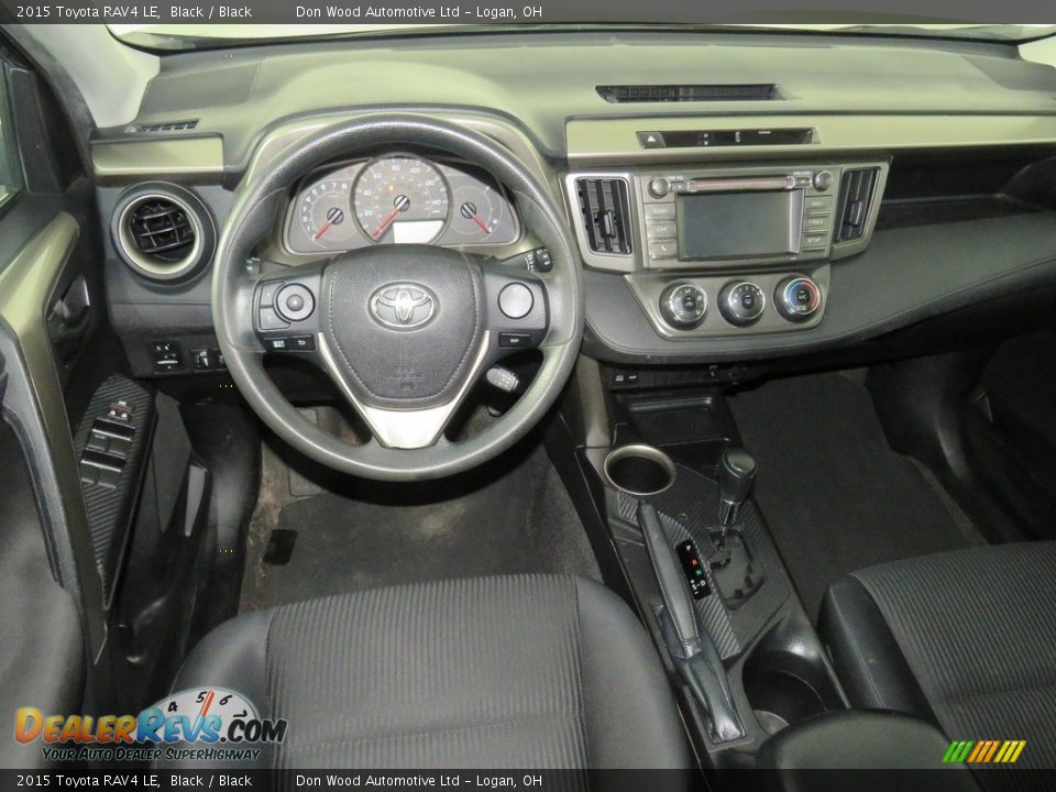 2015 Toyota RAV4 LE Black / Black Photo #35