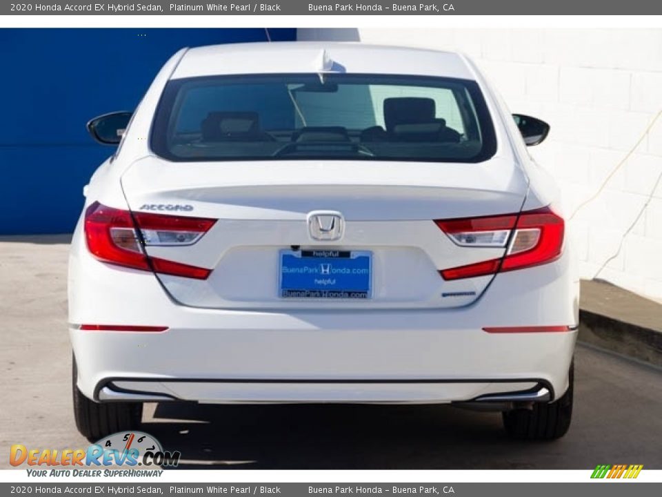 2020 Honda Accord EX Hybrid Sedan Platinum White Pearl / Black Photo #6