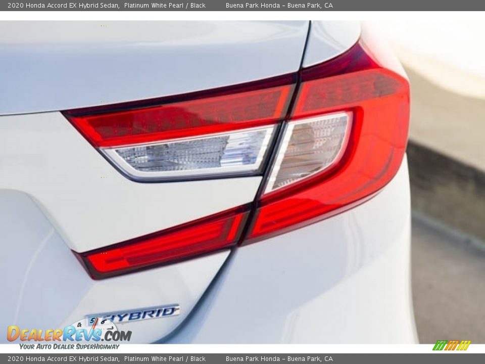2020 Honda Accord EX Hybrid Sedan Platinum White Pearl / Black Photo #8