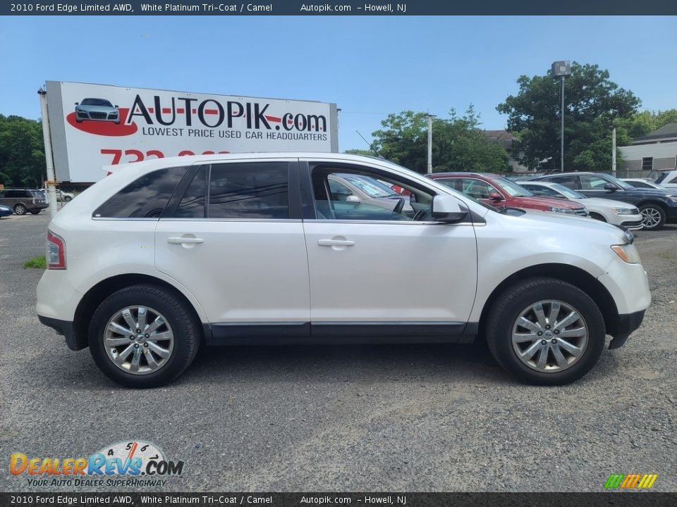 2010 Ford Edge Limited AWD White Platinum Tri-Coat / Camel Photo #2