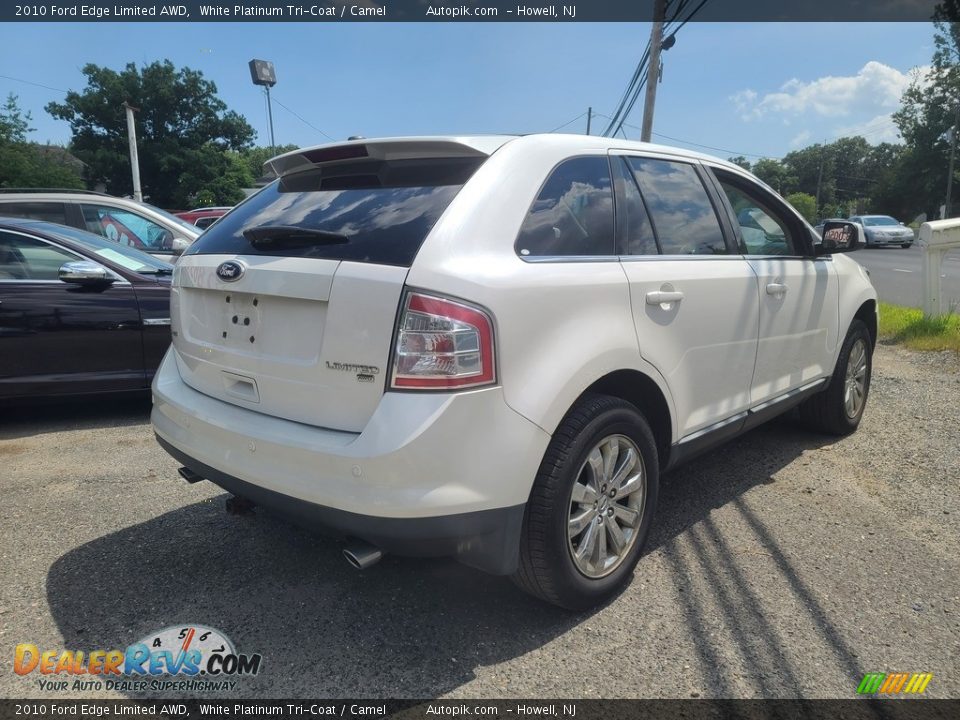 2010 Ford Edge Limited AWD White Platinum Tri-Coat / Camel Photo #3