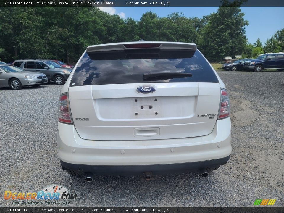 2010 Ford Edge Limited AWD White Platinum Tri-Coat / Camel Photo #4