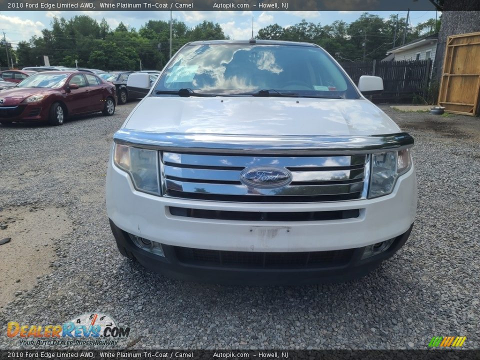 2010 Ford Edge Limited AWD White Platinum Tri-Coat / Camel Photo #7