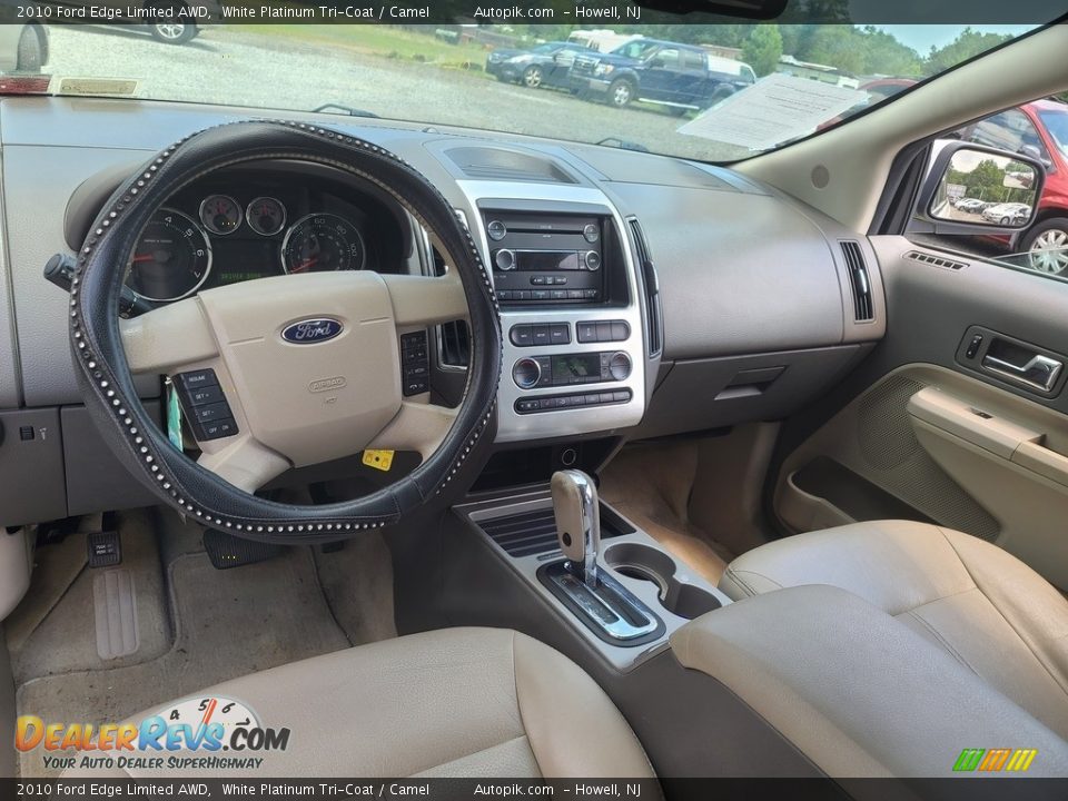 2010 Ford Edge Limited AWD White Platinum Tri-Coat / Camel Photo #9
