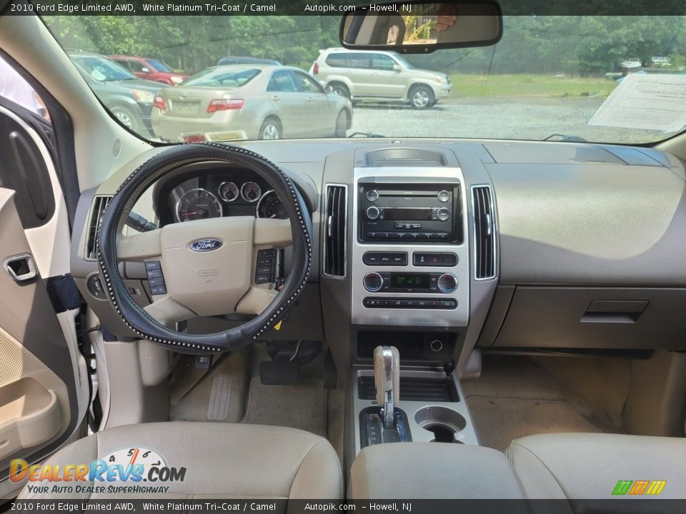 2010 Ford Edge Limited AWD White Platinum Tri-Coat / Camel Photo #10