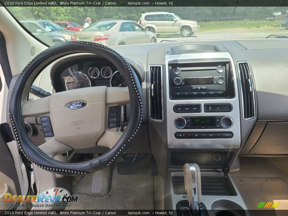 2010 Ford Edge Limited AWD White Platinum Tri-Coat / Camel Photo #11