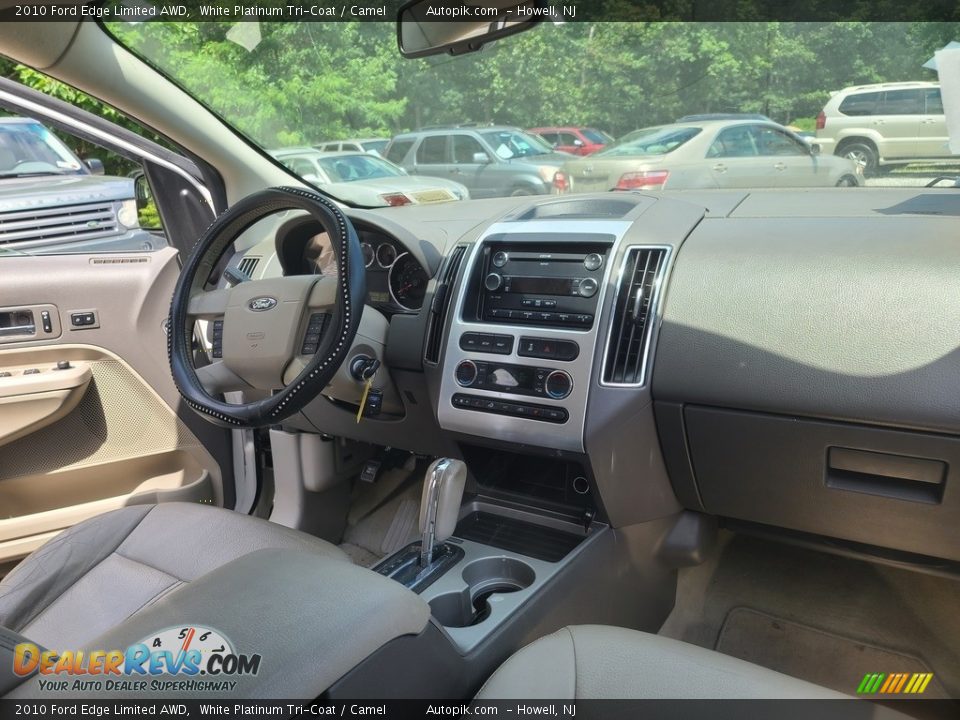 2010 Ford Edge Limited AWD White Platinum Tri-Coat / Camel Photo #12