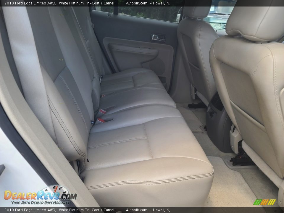 2010 Ford Edge Limited AWD White Platinum Tri-Coat / Camel Photo #14