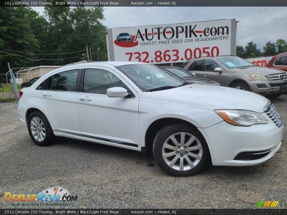 2011 Chrysler 200 Touring Bright White / Black/Light Frost Beige Photo #1