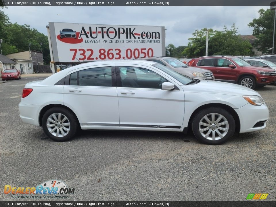 2011 Chrysler 200 Touring Bright White / Black/Light Frost Beige Photo #2