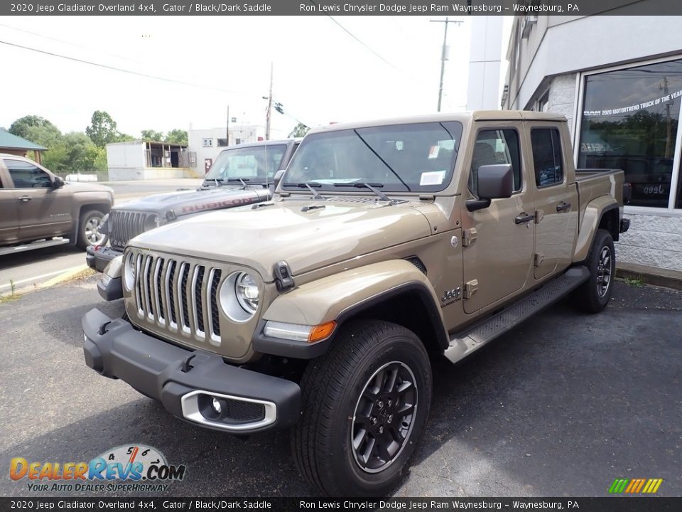 2020 Jeep Gladiator Overland 4x4 Gator / Black/Dark Saddle Photo #1