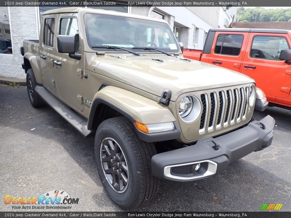 2020 Jeep Gladiator Overland 4x4 Gator / Black/Dark Saddle Photo #5