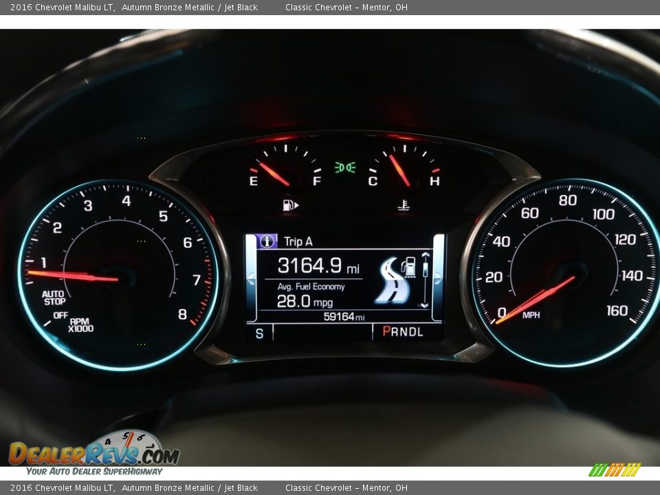 2016 Chevrolet Malibu LT Autumn Bronze Metallic / Jet Black Photo #8