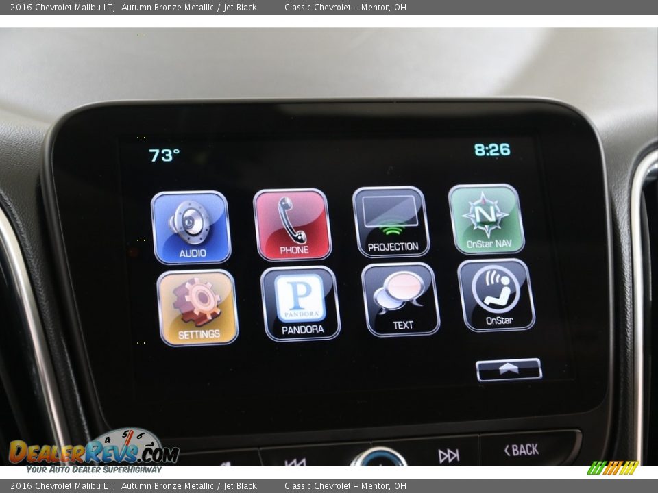 2016 Chevrolet Malibu LT Autumn Bronze Metallic / Jet Black Photo #10