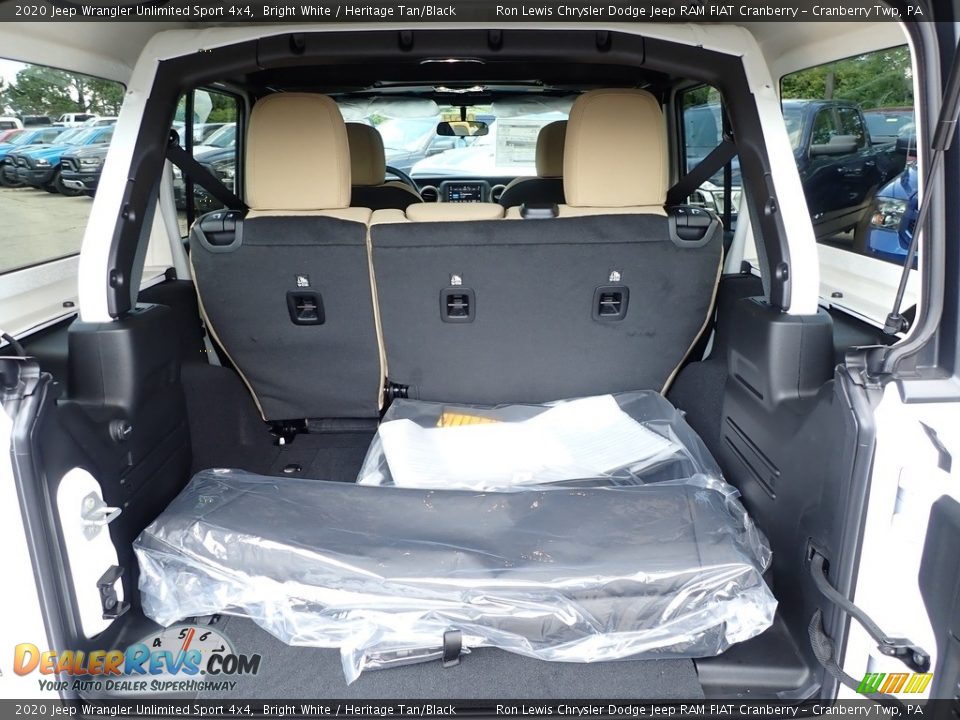 2020 Jeep Wrangler Unlimited Sport 4x4 Bright White / Heritage Tan/Black Photo #7