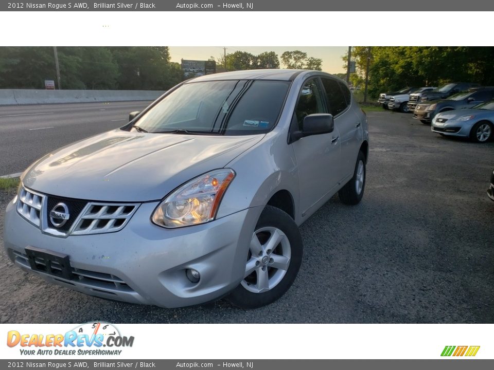 2012 Nissan Rogue S AWD Brilliant Silver / Black Photo #3