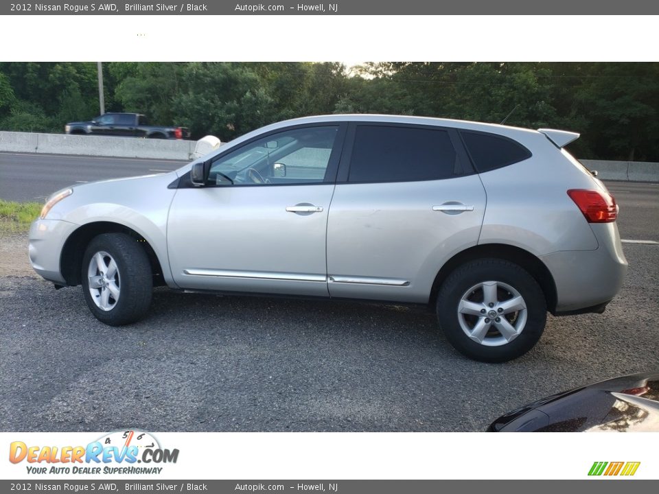 2012 Nissan Rogue S AWD Brilliant Silver / Black Photo #4