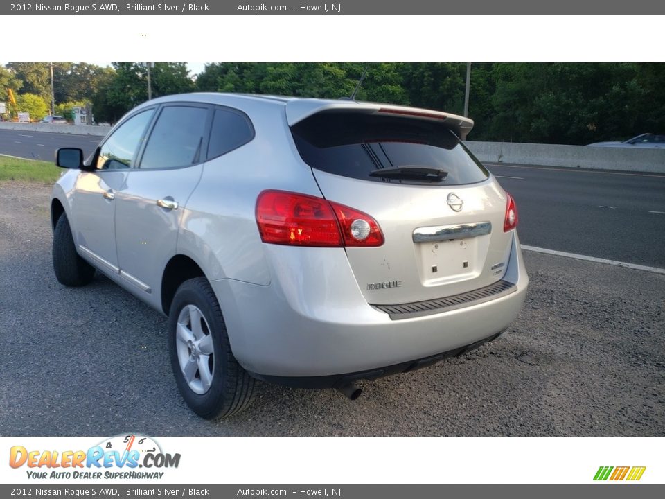 2012 Nissan Rogue S AWD Brilliant Silver / Black Photo #5