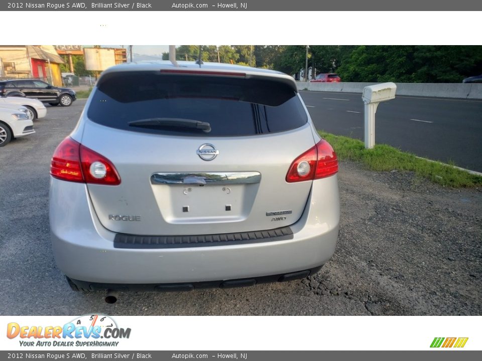 2012 Nissan Rogue S AWD Brilliant Silver / Black Photo #6