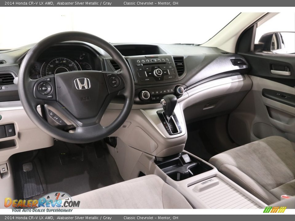 2014 Honda CR-V LX AWD Alabaster Silver Metallic / Gray Photo #8