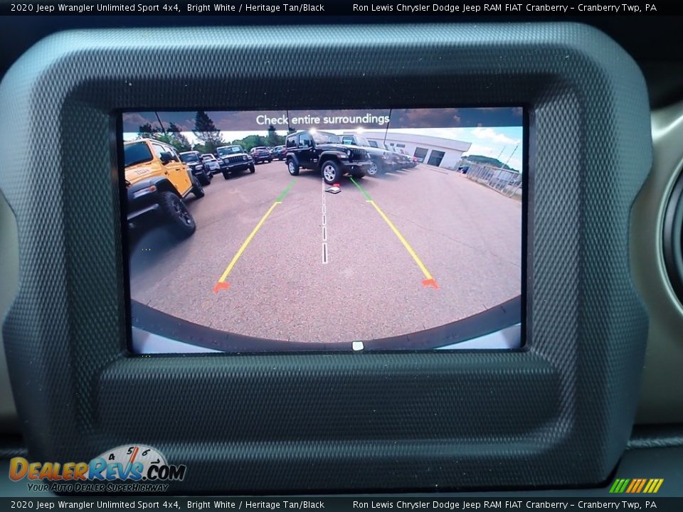 2020 Jeep Wrangler Unlimited Sport 4x4 Bright White / Heritage Tan/Black Photo #19