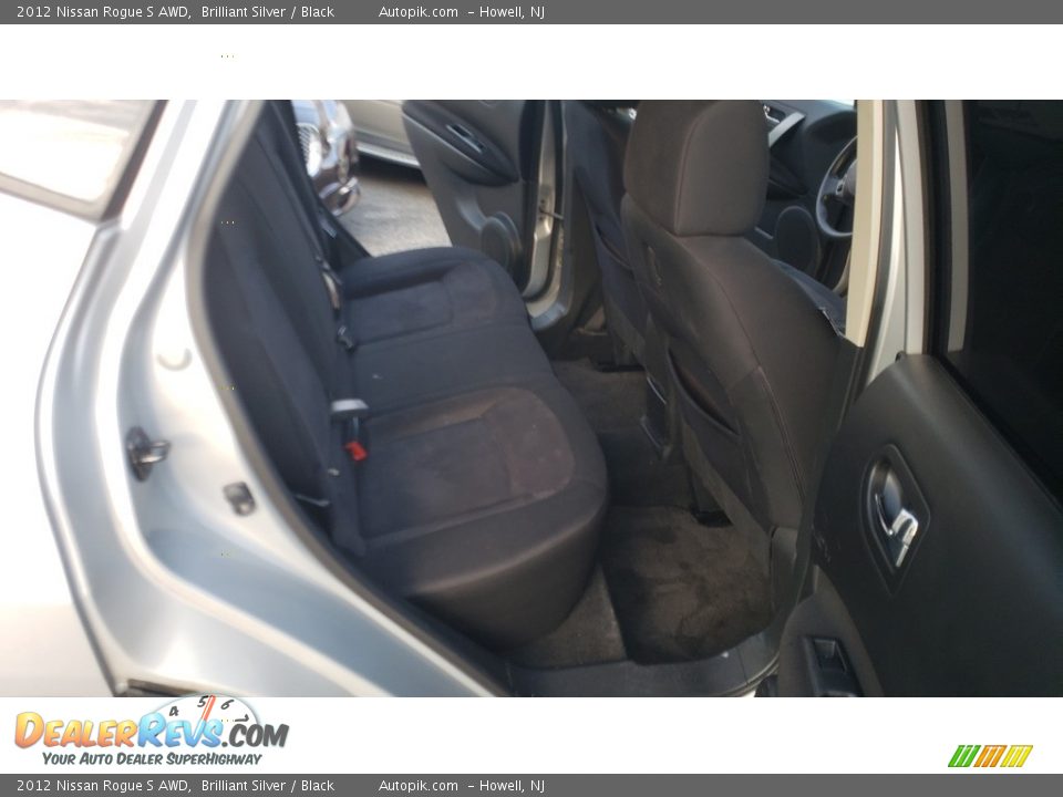 2012 Nissan Rogue S AWD Brilliant Silver / Black Photo #13