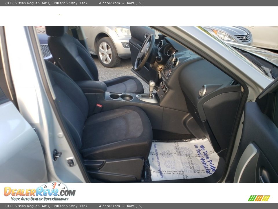 2012 Nissan Rogue S AWD Brilliant Silver / Black Photo #14