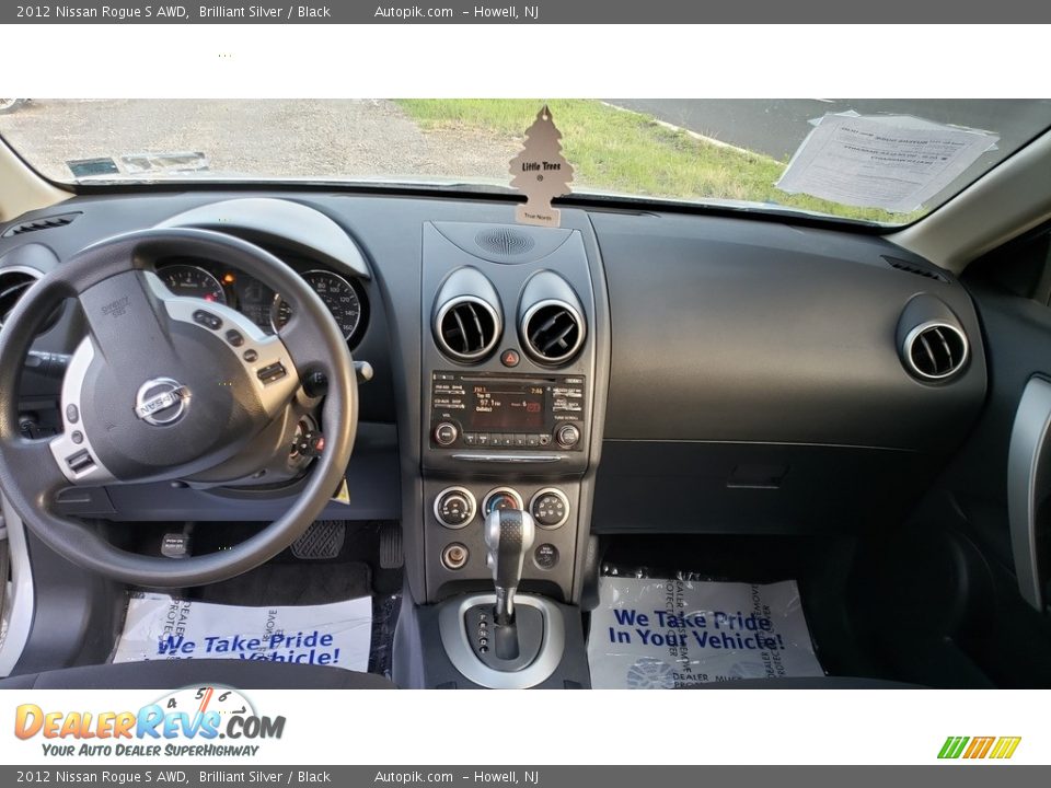 2012 Nissan Rogue S AWD Brilliant Silver / Black Photo #15