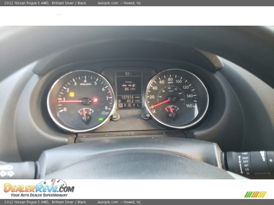 2012 Nissan Rogue S AWD Brilliant Silver / Black Photo #17
