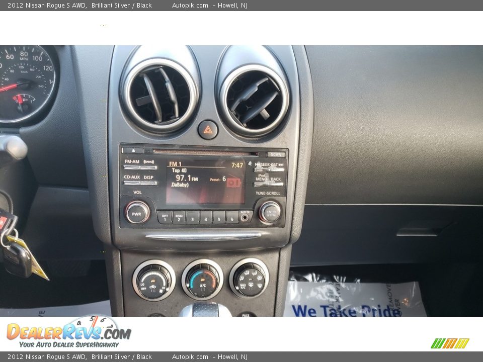 2012 Nissan Rogue S AWD Brilliant Silver / Black Photo #18