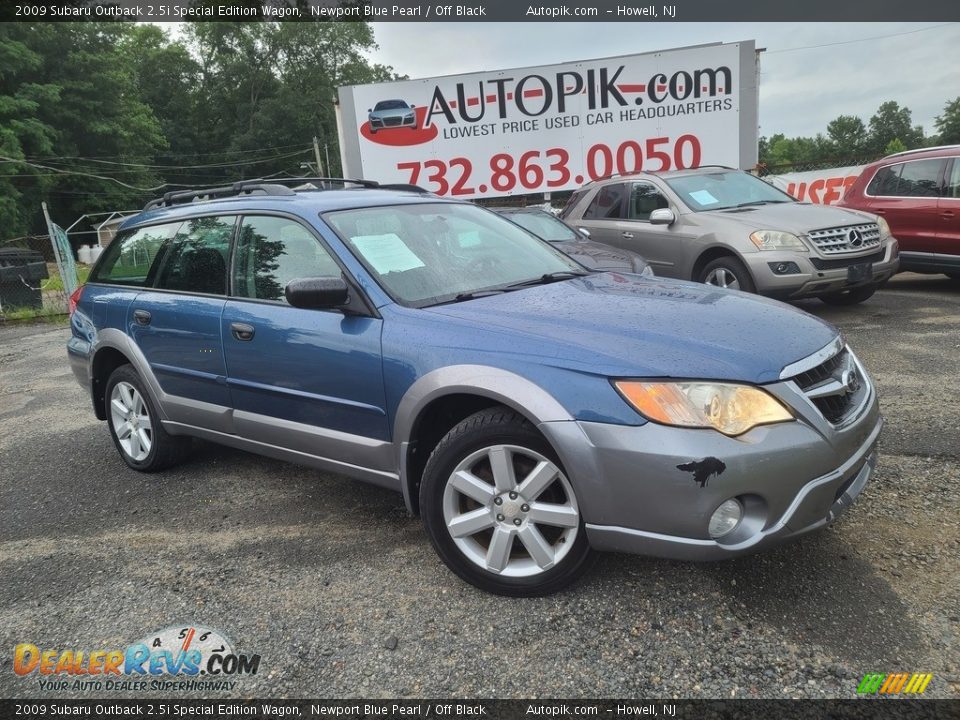 2009 Subaru Outback 2.5i Special Edition Wagon Newport Blue Pearl / Off Black Photo #1